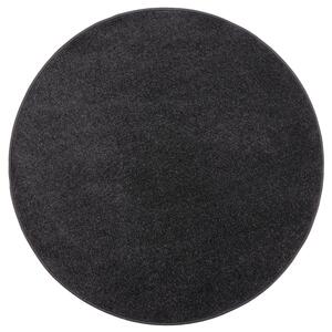 Vopi koberce Kusový koberec Eton černý 78 kruh - 100x100 (průměr) kruh cm
