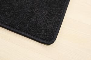 Vopi koberce Kusový koberec Eton černý 78 - 57x120 cm