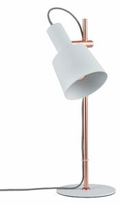 Paulmann stolní lampa Neordic Haldar 1-ramenné bílá/měď 796.58 P 79658