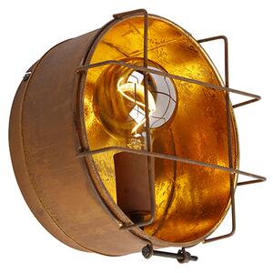 Industriële wandlamp roestbruin 25 cm - Barril