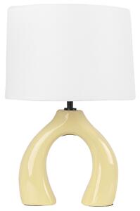 Keramická stolní lampa žlutá ABBIE
