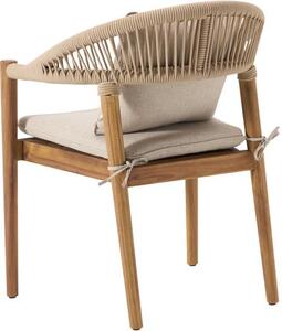 Zahradní židle z akáciového dřeva Malmö, 2 ks