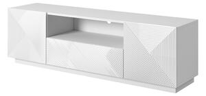 TV stolek Asha 167 cm - bílý lesk