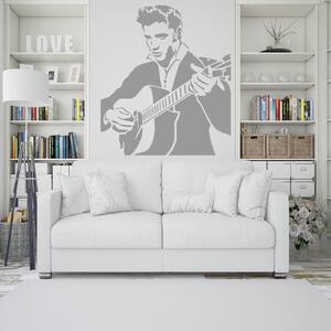 Živá Zeď Samolepka Elvis Presley Barva: černá