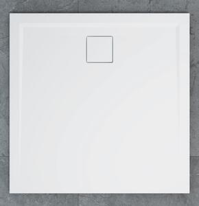 SanSwiss Sprchová vanička čtvercová 80×80 cm bílá, W20Q 080 04 W20Q08004 W20Q 080 04