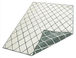Kusový koberec Twin-Wendeteppiche 103117 grün creme 80x250 cm