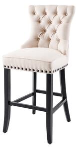 Designová barová židle Queen béžová