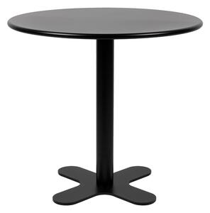 White Label Černý zahradní bistro stolek SANJAY 80 cm