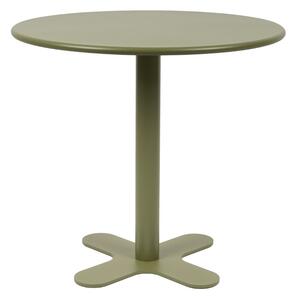 White Label Zelený zahradní bistro stolek SANJAY 80 cm