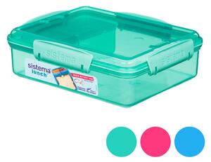 Sistema Krabička na svačinu se 3 oddíly 975 ml Barva: modrá