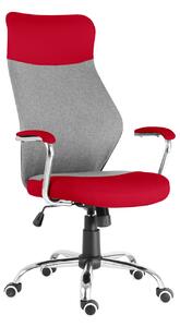 Kancelářská židle NEOSEAT LUCA šedo-červená