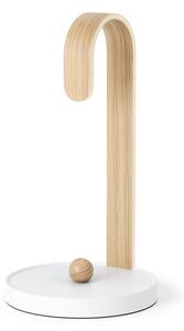 Bílý dřevěný stojan na papírové utěrky ø 17 cm Bellwood – Umbra