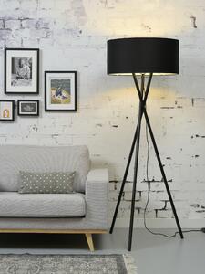 Stojací lampa Hampton černá 6030 různé barvy barva stínidla: pure white (W), velikost: stínidlo 6030
