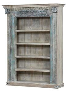 Knihovna z teakového dřeva vyrobená ze starého portálu, 153x59x211cm