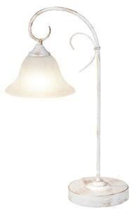 Rabalux stolní lampa Katherine E27 1x MAX 40W antikovaná bílá 7187