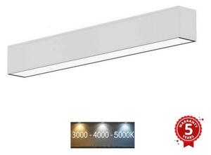 Sinclair Závěsné LED lineární svítidlo LSM 24-40CCT, 3000-5000K, 120cm Barva: Bílá