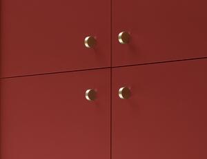 Vysoká skříňka Mono, červená