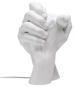 Seletti Bílá porcelánová stolní lampa With Me