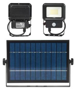 LED Venkovní solární reflektor se senzorem LED/20W/3,7V 6500K IP65 4400 mAh