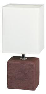 Rabalux stolní lampa Orlando E14 1x MAX 40W hnědočerná, textura dřeva 4928