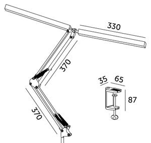 Brilagi - LED Stmívatelná stolní lampa VARIO LED/15W/230V 3000-6000K černá