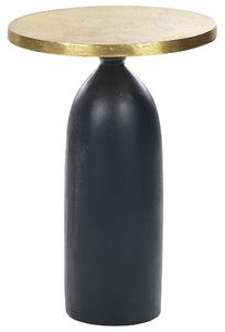 Kovový odkládací stolek zlatý/černý TEKAPO