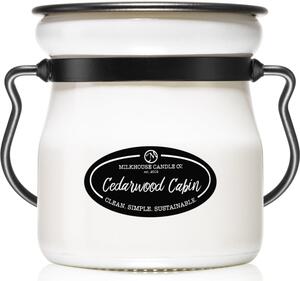 Milkhouse Candle Co. Creamery Cedarwood Cabin vonná svíčka Cream Jar 142 g