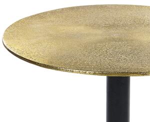 Kovový odkládací stolek zlatý/černý TANAMI