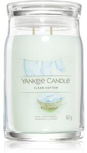 Yankee Candle Clean Cotton vonná svíčka Signature 567 g