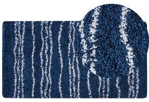 Koberec 80 x 150 cm modrý/bílý TASHIR