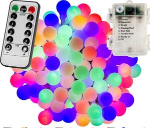 VOLTRONIC® 67299 Párty osvětlení - 5 m, 50 LED diod, barevné, na baterie