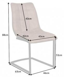 Jídelní židle MIAMI taupe hnědá mikrovlákno Nábytek | Jídelní prostory | Jídelní židle | Všechny jídelní židle
