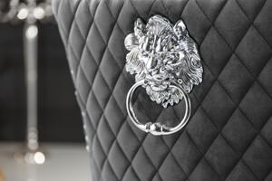 Elegantní čalouněná židle - Castle Deluxe, šedá