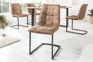 Jídelní židle MIAMI taupe hnědá mikrovlákno Nábytek | Jídelní prostory | Jídelní židle | Všechny jídelní židle
