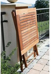 Sunfun Diana Balkonový stůl sklopný, 65 × 65 × 74 cm, dřevo z akácie