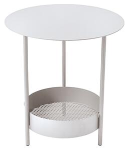 Bílý kovový zahradní odkládací stolek Fermob Salsa 50 cm