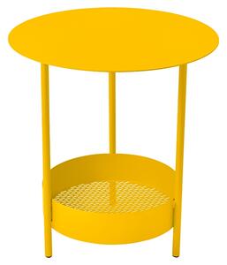 Žlutý kovový zahradní odkládací stolek Fermob Salsa 50 cm