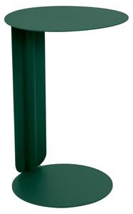 Tmavě zelený kovový zahradní odkládací stolek Fermob Bebop 40 cm