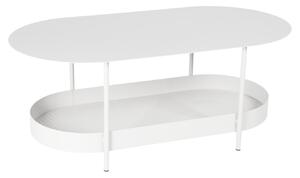 Bílý kovový zahradní konferenční stolek Fermob Salsa 113 x 58 cm