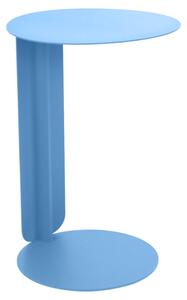 Světle modrý kovový zahradní odkládací stolek Fermob Bebop 40 cm