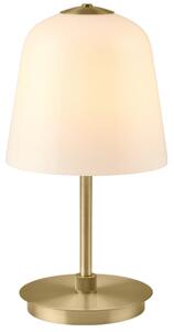 Halo Design Bílá skleněná nabíjecí stolní LED lampa Room 49 28 cm