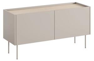 TV stolek Desin 120 cm na kovových nohách - kašmír / dub nagano