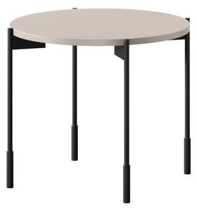 Kulatý konferenční stolek Sonatia 45 cm na kovových nohách - kašmír