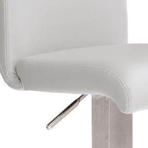 BAROVÁ ŽIDLE, bílá, barvy nerez oceli Livetastic - Barové židle, Online Only