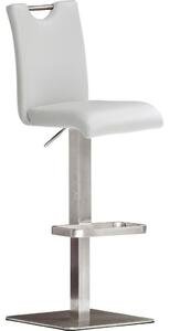 BAROVÁ ŽIDLE, bílá, barvy nerez oceli Livetastic - Barové židle, Online Only