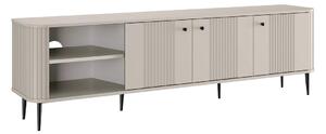 TV stolek Vesper 3D 187 cm - kašmír / černé nohy