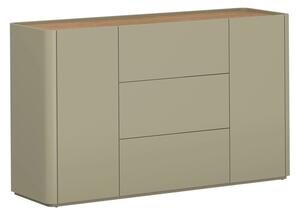 Komoda se šuplíky Elivo 150 cm - eukalyptus / dub baltic dune
