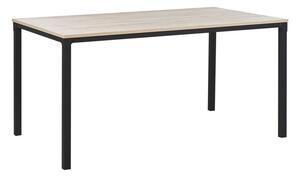 Jídelní stůl HOKOL (světlé dřevo + černá) (pro 6 osob). 1026733