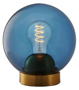 Stolní skleněná lampa Bubbles - modrá