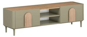 TV stolek Amilio 170 cm na nožkách - eukalyptus / dub baltic dune / úchytky dub přírodní